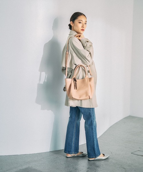 LEPSIM（レプシィム）の「【500mlペットボトルも入る】ポーチ付き3WAYトート　638744（トートバッグ・レディース・ガンメタ/ホワイト/ピンク/ブラック・ONE SIZE）」の12枚目の写真