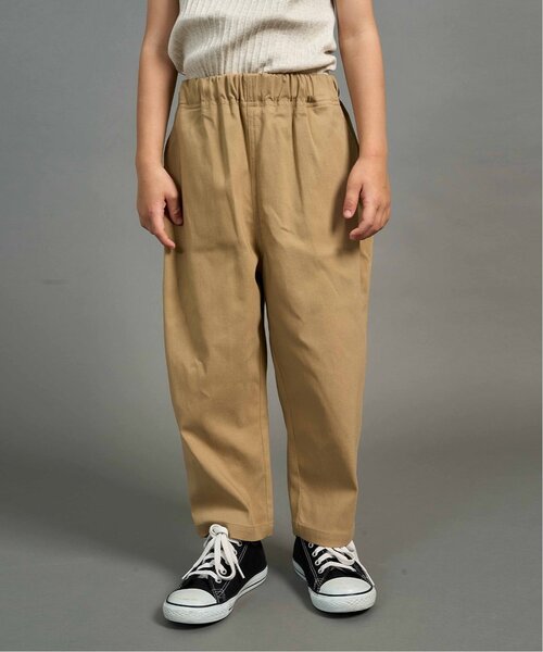 b・ROOM（ビールーム）の「ゆったりシルエットのテーパードパンツ（その他パンツ・キッズ・ベージュ/カーキ/ブラウン/チャコール・110cm/100cm/150cm/140cm/130cm/120cm）」の3枚目の写真