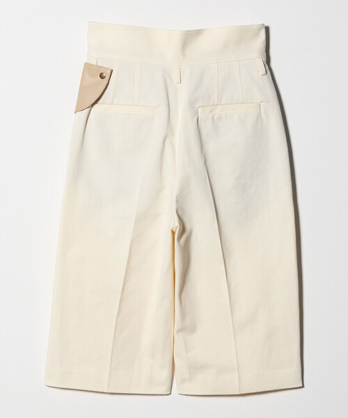 6（ロク）の「＜6(ROKU)＞コットン ハイウエスト パンツ（その他パンツ・レディース・ベージュ/オフホワイト・36/34/38）」の7枚目の写真