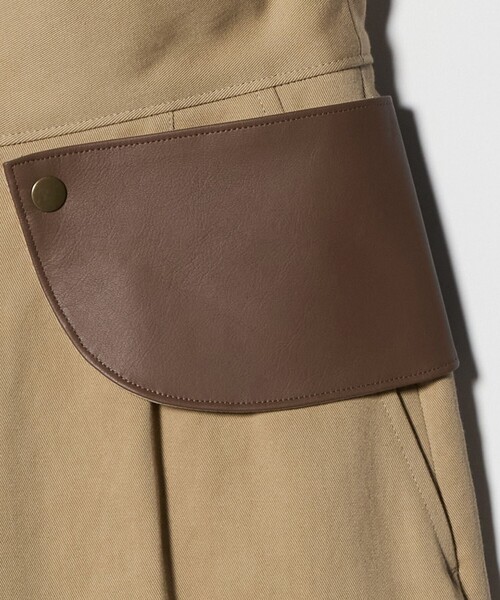 6（ロク）の「＜6(ROKU)＞コットン ハイウエスト パンツ（その他パンツ・レディース・ベージュ/オフホワイト・36/34/38）」の14枚目の写真