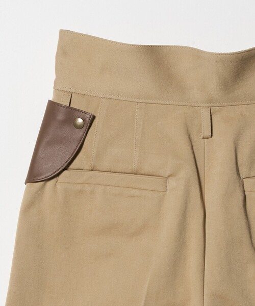 6（ロク）の「＜6(ROKU)＞コットン ハイウエスト パンツ（その他パンツ・レディース・ベージュ/オフホワイト・36/34/38）」の15枚目の写真