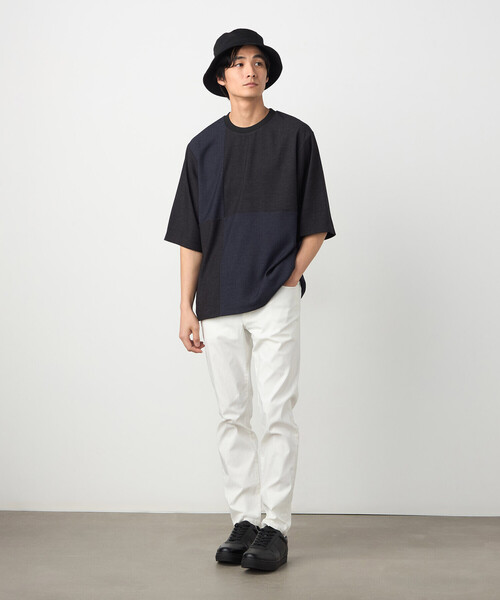 COMME CA ISM(コムサイズム)の「デニムライクストレッチ 5分袖プルオーバー(Tシャツ/カットソー・メンズ・ネイビー/ネイビー系・LARGE/MEDIUM)」の7枚目の写真