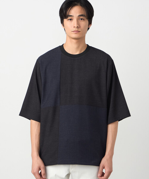COMME CA ISM(コムサイズム)の「デニムライクストレッチ 5分袖プルオーバー(Tシャツ/カットソー・メンズ・ネイビー/ネイビー系・LARGE/MEDIUM)」の11枚目の写真