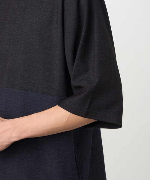COMME CA ISM(コムサイズム)の「デニムライクストレッチ 5分袖プルオーバー(Tシャツ/カットソー・メンズ・ネイビー/ネイビー系・LARGE/MEDIUM)」の15枚目の写真