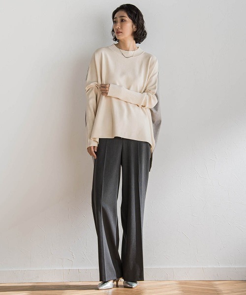 la.f…（ラエフ）の「エクセレントウォーム裏起毛ワイドパンツ（その他パンツ・レディース・ネイビー/オフホワイト/ブラック系その他/ダークグレー・9号/11号/7号）」の13枚目の写真
