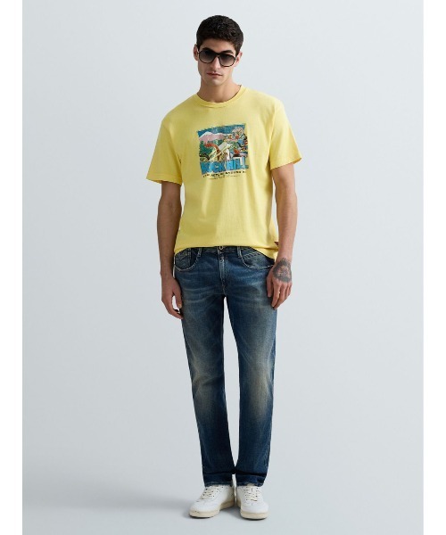 REPLAY(リプレイ)の「ヘビーコットンジャージーROCK HILL Tシャツ(Tシャツ/カットソー・メンズ・ダークブラック/レモンイエロー・X-LARGE/LARGE/MEDIUM/SMALL)」の3枚目の写真