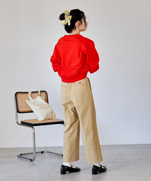 FREAK'S STORE(フリークスストア)の「FRUIT OF THE LOOM × FREAK'S STORE/フルーツオブザルーム 別注 ロゴベルト付き ツイルパンツ/トリミング(スラックス・レディース・ピンク/ベージュ/ネイビー・SMALL/MEDIUM)」の10枚目の写真