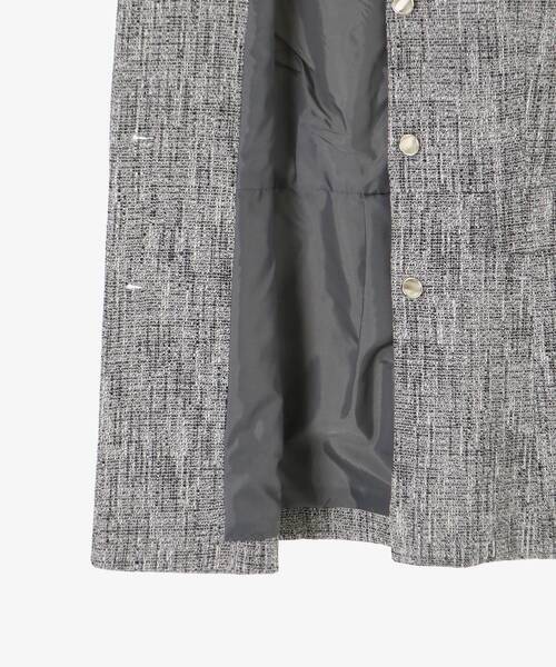 le.coeur blanc（ルクールブラン）の「ツイードフリンジジレ（その他アウター・レディース・ブラック系その他・38）」の7枚目の写真