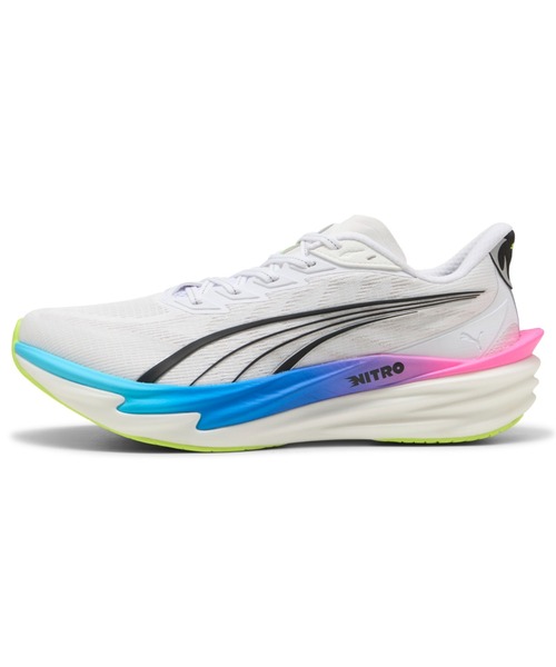 PUMA(プーマ)の「PUMA プーマ メンズ ディヴィエイト ニトロ 4 ランニングシューズ(スニーカー・メンズ・グリーン系その他/ホワイト系その他/ブラック/ホワイト系その他3/ブルー系その他5/ベージュ系その他/ホワイト系その他2・26.5cm/25.5cm/25.0cm/27.0cm/30.0cm/28.5cm/27.5cm/28.0cm/26.0cm/29.0cm)」の2枚目の写真