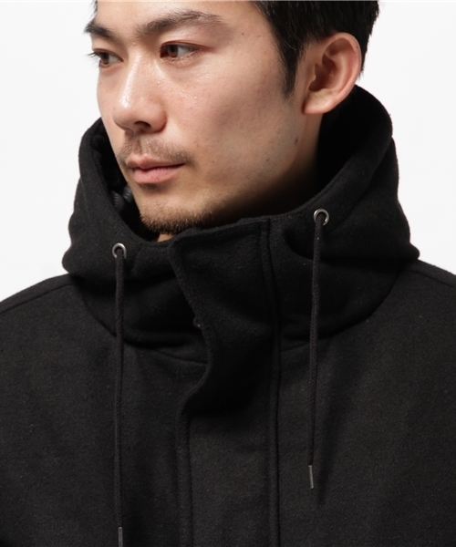 OUTLET（アウトレット）の「【WHO'S WHO gallery】GGメルトンサーモライトモッズ（モッズコート・メンズ・ベージュ/ブラック/グレー・MEDIUM/LARGE）」の7枚目の写真