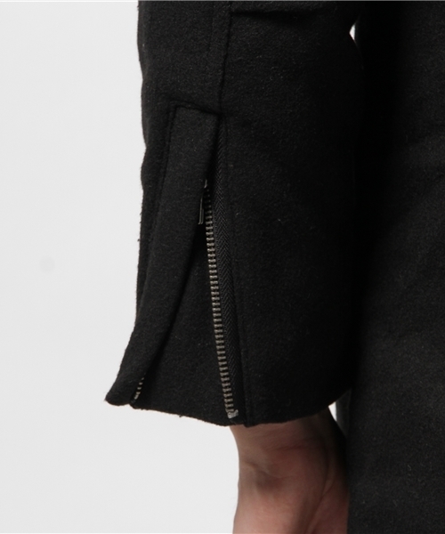 OUTLET（アウトレット）の「【WHO'S WHO gallery】GGメルトンサーモライトモッズ（モッズコート・メンズ・ベージュ/ブラック/グレー・MEDIUM/LARGE）」の9枚目の写真