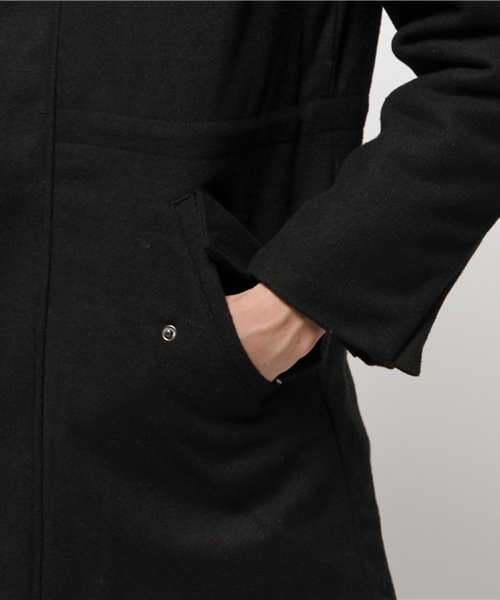 OUTLET（アウトレット）の「【WHO'S WHO gallery】GGメルトンサーモライトモッズ（モッズコート・メンズ・ベージュ/ブラック/グレー・MEDIUM/LARGE）」の10枚目の写真