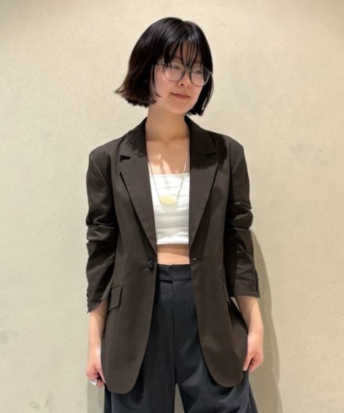 MIESROHE(ミースロエ)の「カラーパーツロングネックレス(ネックレス・レディース・カーキ/ホワイト・F)」の8枚目の写真