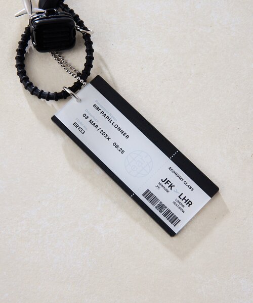 ear PAPILLONNER(イアパピヨネ)の「ボーディングパスストラップ/チャーム(チャーム・レディース・ブラック/ブルー系その他・FREE)」の9枚目の写真