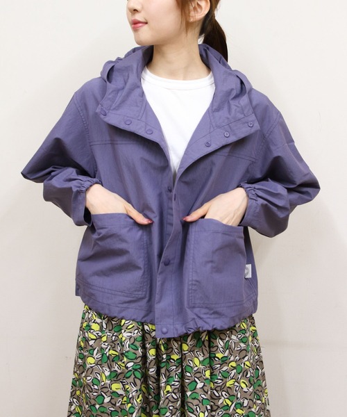 ORCIVAL(オーシバル)の「ORCIVAL/オーシバル フーデッドライトアウター HOODED LIGHT OUTER OR-A0778 NCK(ナイロンジャケット・レディース・ベージュ/ブルーグレー・1)」の1枚目の写真