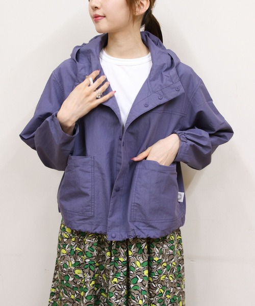 ORCIVAL(オーシバル)の「ORCIVAL/オーシバル フーデッドライトアウター HOODED LIGHT OUTER OR-A0778 NCK(ナイロンジャケット・レディース・ベージュ/ブルーグレー・1)」の11枚目の写真
