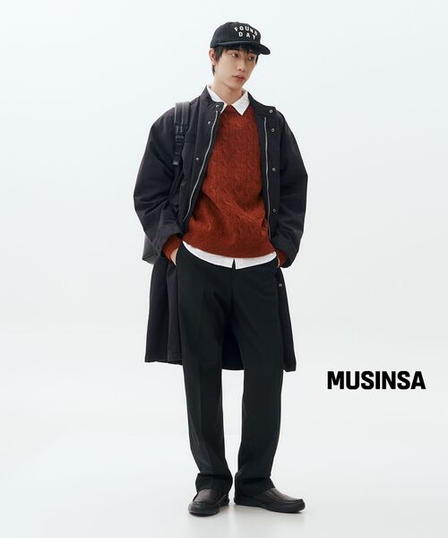 MUSINSA STANDARD（ムシンサスタンダード）の「シンセティックレザーリュックサック[ブラック]（バックパック/リュック・レディース・その他・FREE）」の12枚目の写真