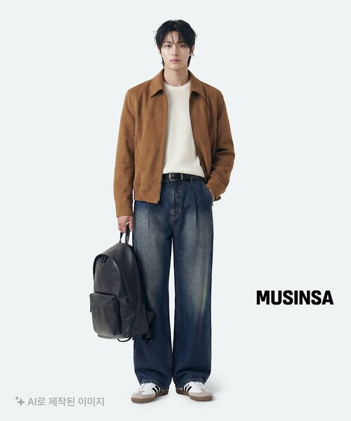 MUSINSA STANDARD（ムシンサスタンダード）の「シンセティックレザーリュックサック[ブラック]（バックパック/リュック・レディース・その他・FREE）」の15枚目の写真