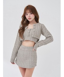 Darich（ダーリッチ）の「DOLLYケーブルニット3ピースセット（ワンピース）」