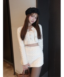 Darich（ダーリッチ）の「DOLLYケーブルニット3ピースセット（ワンピース）」