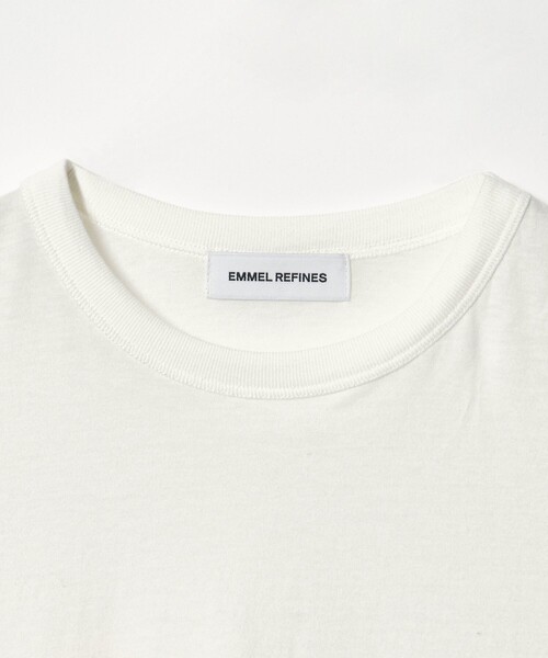 EMMEL REFINES(エメルリファインズ)の「<EMMEL REFINES>EM ロゴプリント ボックス Tシャツ(Tシャツ/カットソー・レディース・ホワイト/グレー・FREE)」の17枚目の写真