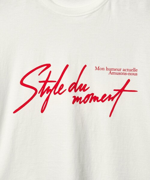 EMMEL REFINES(エメルリファインズ)の「<EMMEL REFINES>EM ロゴプリント ボックス Tシャツ(Tシャツ/カットソー・レディース・ホワイト/グレー・FREE)」の18枚目の写真