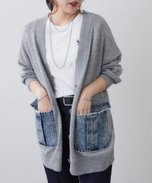 【WEB限定】デニムポケットVカーディガン