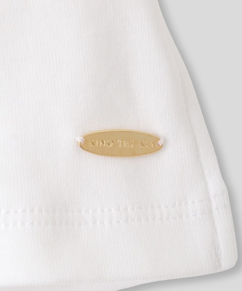 KINO THE KEI(キノザケイ)の「レディ Vネック フライス カットソー プルオーバー KINO THE KEI(Tシャツ/カットソー・レディース・グレイッシュベージュ/ホワイト/ブラック・フリー)」の21枚目の写真