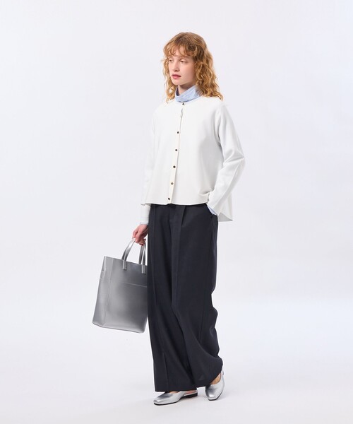 MACKINTOSH PHILOSOPHY（ﾏｯｷﾝﾄｯｼｭ ﾌｨﾛｿﾌｨｰ）の「【LEE4月号/蛯原友里さん着用】【TROTTER（トロッター）シリーズ】アクションツイルワイドパンツ（その他パンツ・レディース・ダークネイビー/ベージュ・38/36）」の13枚目の写真