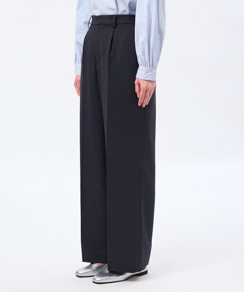 MACKINTOSH PHILOSOPHY（ﾏｯｷﾝﾄｯｼｭ ﾌｨﾛｿﾌｨｰ）の「【LEE4月号/蛯原友里さん着用】【TROTTER（トロッター）シリーズ】アクションツイルワイドパンツ（その他パンツ・レディース・ダークネイビー/ベージュ・38/36）」の7枚目の写真