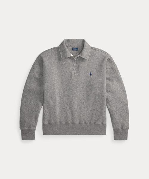 POLO RALPH LAUREN(ポロ ラルフ ローレン)の「ライトウェイト フリース クォータージップ(その他トップス・レディース・グレー系・XS/XL/L/M/S)」の7枚目の写真