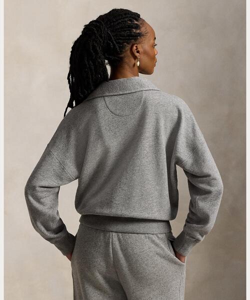 POLO RALPH LAUREN(ポロ ラルフ ローレン)の「ライトウェイト フリース クォータージップ(その他トップス・レディース・グレー系・XS/XL/L/M/S)」の5枚目の写真