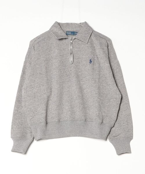 POLO RALPH LAUREN(ポロ ラルフ ローレン)の「ライトウェイト フリース クォータージップ(その他トップス・レディース・グレー系・XS/XL/L/M/S)」の3枚目の写真