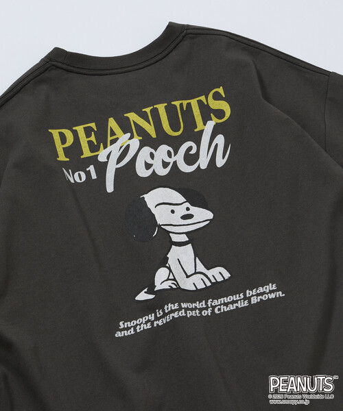 FREAK'S STORE(フリークスストア)の「限定展開 PEANUTS ピーナッツ 別注 ビッグシルエット バックプリント クルーネック Tシャツ POOCH(Tシャツ/カットソー・メンズ・ネイビー/スミクロ/ピンク/ホワイト・LARGE/MEDIUM/SMALL)」の11枚目の写真