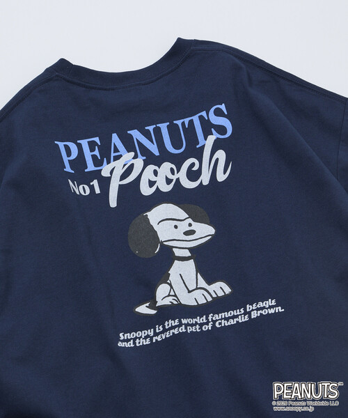 FREAK'S STORE(フリークスストア)の「限定展開 PEANUTS ピーナッツ 別注 ビッグシルエット バックプリント クルーネック Tシャツ POOCH(Tシャツ/カットソー・メンズ・ネイビー/スミクロ/ピンク/ホワイト・LARGE/MEDIUM/SMALL)」の16枚目の写真