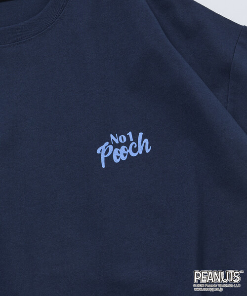 FREAK'S STORE(フリークスストア)の「限定展開 PEANUTS ピーナッツ 別注 ビッグシルエット バックプリント クルーネック Tシャツ POOCH(Tシャツ/カットソー・メンズ・ネイビー/スミクロ/ピンク/ホワイト・LARGE/MEDIUM/SMALL)」の18枚目の写真