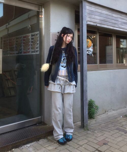 HAVISM（ヘビズム）の「レイヤードスウェットスカートパンツ（グレー）（スウェットパンツ・レディース・その他・ONE SIZE）」の7枚目の写真