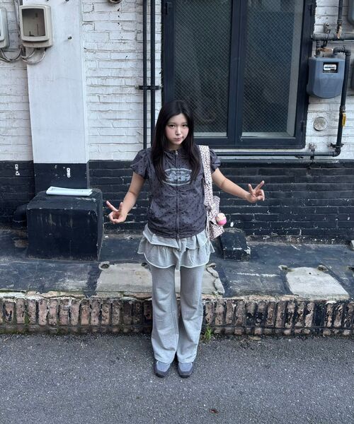 HAVISM（ヘビズム）の「レイヤードスウェットスカートパンツ（グレー）（スウェットパンツ・レディース・その他・ONE SIZE）」の13枚目の写真
