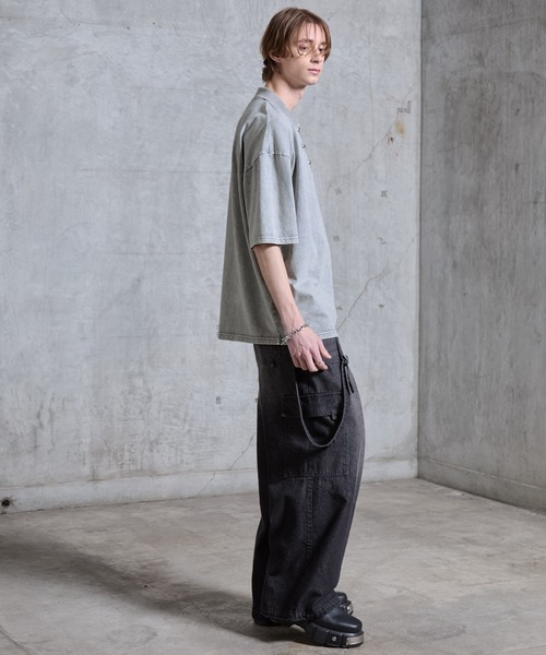 SERACE（セラス）の「【SERACE】Vintage like fireman short sleeve polo shirt / ヴィンテージライクファイヤーマン半袖ポロシャツ（ポロシャツ・メンズ・ブラック/ライトグレー・L/M/S）」の9枚目の写真