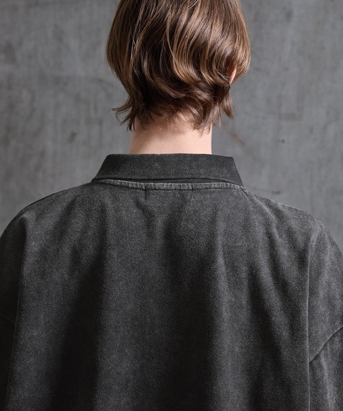 SERACE（セラス）の「【SERACE】Vintage like fireman short sleeve polo shirt / ヴィンテージライクファイヤーマン半袖ポロシャツ（ポロシャツ・メンズ・ブラック/ライトグレー・L/M/S）」の17枚目の写真