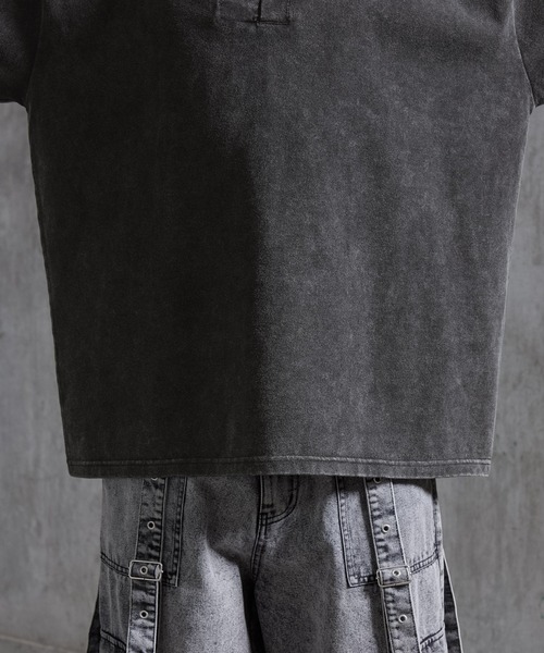 SERACE（セラス）の「【SERACE】Vintage like fireman short sleeve polo shirt / ヴィンテージライクファイヤーマン半袖ポロシャツ（ポロシャツ・メンズ・ブラック/ライトグレー・L/M/S）」の18枚目の写真