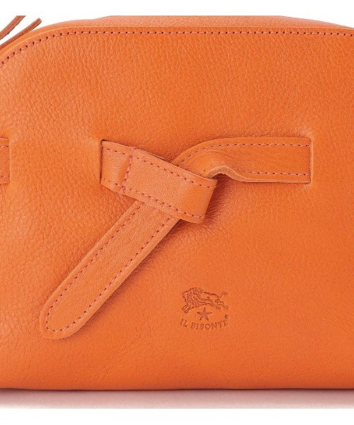 IL BISONTE(イルビゾンテ)の「IL BISONTE / ORIGINAL LEATHER / クロスボディバッグ(ショルダーバッグ・レディース・レンガ/ダークブラウン/レッド/グリーン/ネイビー/オレンジ/ブラック/グレー/ナチュラル/ライトブラウン・FREE)」の14枚目の写真
