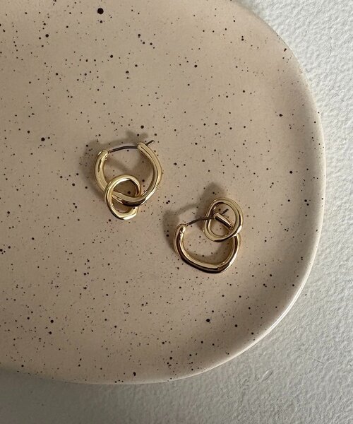 CAPRICIEUX LE'MAGE（カプリシューレマージュ）の「〈GOLDY/ゴールディ〉2WAYリングピアス（ネックレス・レディース・シルバー/ゴールド・FREE）」の2枚目の写真