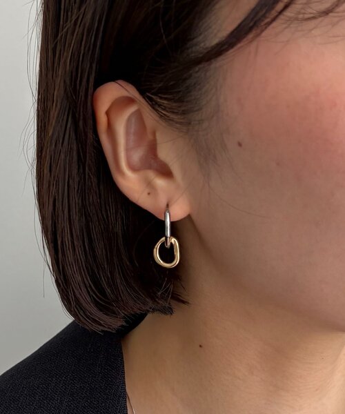 CAPRICIEUX LE'MAGE（カプリシューレマージュ）の「〈GOLDY/ゴールディ〉2WAYリングピアス（ネックレス・レディース・シルバー/ゴールド・FREE）」の3枚目の写真