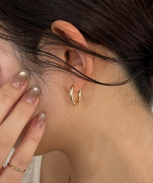 CAPRICIEUX LE'MAGE（カプリシューレマージュ）の「〈GOLDY/ゴールディ〉2WAYリングピアス（ネックレス・レディース・シルバー/ゴールド・FREE）」の5枚目の写真