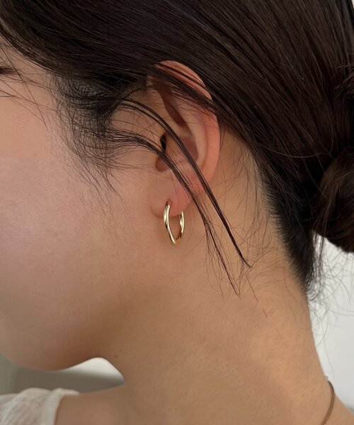 CAPRICIEUX LE'MAGE（カプリシューレマージュ）の「〈GOLDY/ゴールディ〉2WAYリングピアス（ネックレス・レディース・シルバー/ゴールド・FREE）」の6枚目の写真