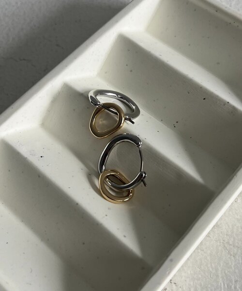 CAPRICIEUX LE'MAGE（カプリシューレマージュ）の「〈GOLDY/ゴールディ〉2WAYリングピアス（ネックレス・レディース・シルバー/ゴールド・FREE）」の7枚目の写真