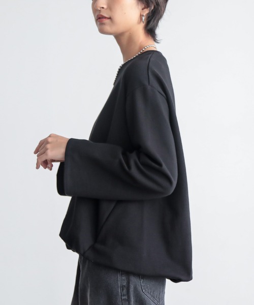 for/c(フォーシー)の「バルーンヘムトップス【サスティナブル】(Tシャツ/カットソー・レディース・ライトグレー/イエロー/ブラック/オフホワイト・L/M)」の3枚目の写真