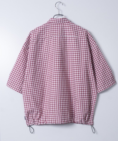 THRASHER(スラッシャー)の「【at】〔THRASHER/スラッシャー〕ダメージアップリケ ドローコード付きミニチェックシャツ(シャツ/ブラウス・メンズ・ブラック/サックスブルー/レッド・MEDIUM/LARGE)」の11枚目の写真