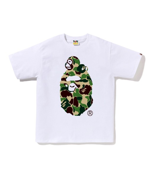 A BATHING APE(アベイシングエイプ)の「ABC CAMO MILO ON BIG APE TEE(Tシャツ/カットソー・メンズ・ホワイト×グリーン/ブラック×グリーン/ホワイト×ブルー/ブラック×ピンク/ホワイト×ピンク/ブラック×ブルー・MEDIUM/SMALL/XXX-LARGE/X-LARGE/XX-LARGE/LARGE)」の2枚目の写真